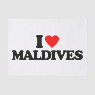 PAPEL DE SEDA EU AMO MALDIVES
