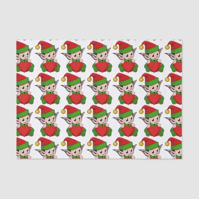 PAPEL DE SEDA EU AMO NATAL ELF (Frente )
