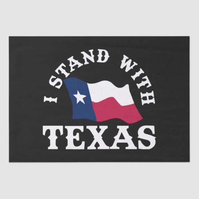 Papel De Seda Eu Fico Com Texas (Frente )