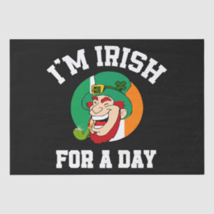 Papel De Seda Eu sou irlandês por um dia.