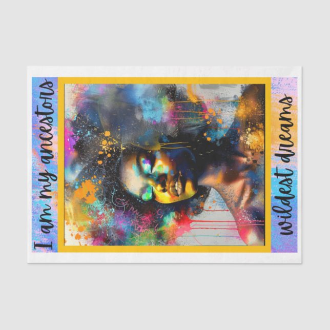 Papel De Seda Eu sou os meus antepassados sonhos mais selvagens (Frente )