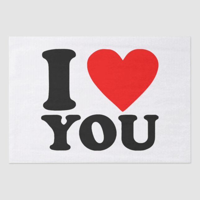 Papel De Seda Eu Te Amo (Frente )