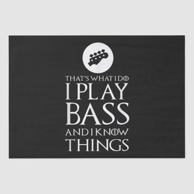Papel De Seda Eu Toco Violão Bass Engraçado (Frente )