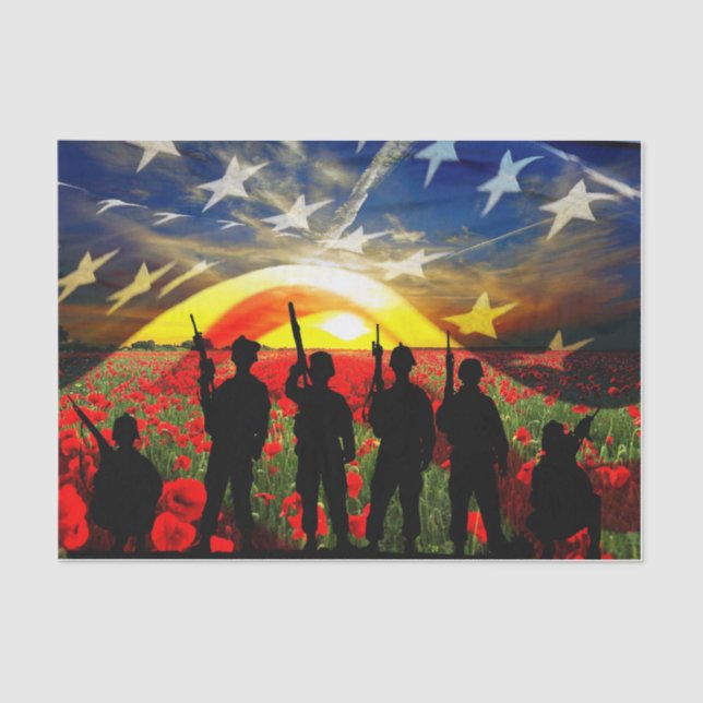 Papel De Seda EUA em Honra (Frente )