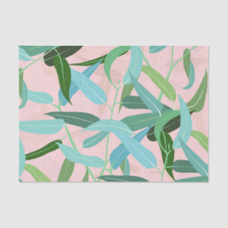 Papel De Seda Eucalyptus deixa Design cor-de-rosa
