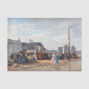 Papel De Seda Eugene Boudin - Hora do banho em Trouville