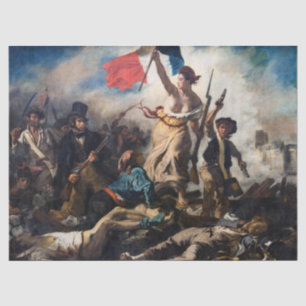 Papel De Seda Eugene Delacroix - Liberdade Liderando o Povo