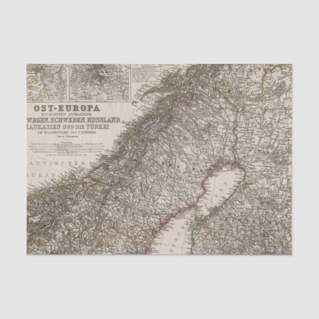 Papel De Seda Europa Oriental, Noruega (Frente )