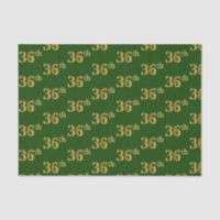 Evento 36º (36º) Dourado verde, Faux