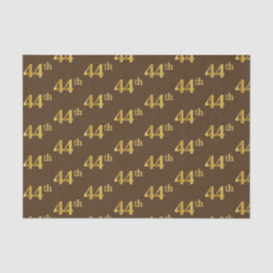 Papel De Seda Evento Brown, Faux Dourada 44 (Quarenta e quatro)