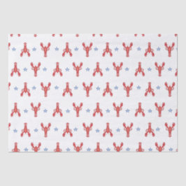 Papel De Seda Evento de Maine Lagosta de Papoila Costeira