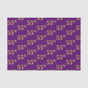 Papel De Seda Evento Dourado 55º (55º), Roxo