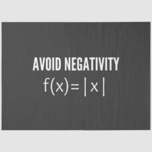 Papel De Seda evitar equação matemática negativa