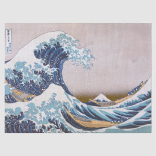 Papel De Seda Excelente de Tsunami Wave fora de Kanagawa Japão p