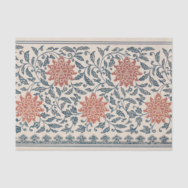 Papel De Seda Exemplos de Chinês Ornament Pl. 41 por Owen Jones (Frente )