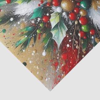 Papel De Seda Explosão de Natal / Borburinhos Brancos
