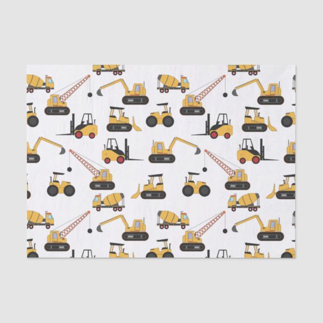 Papel De Seda fã de martelo de construção fofo (Frente )
