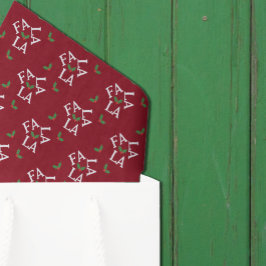 Papel De Seda Fa La Festiva Holly Christmas