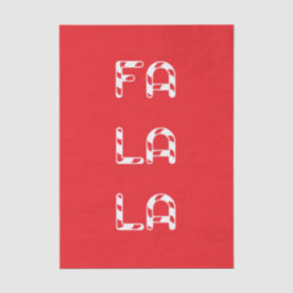 Papel De Seda Fa La La christmas