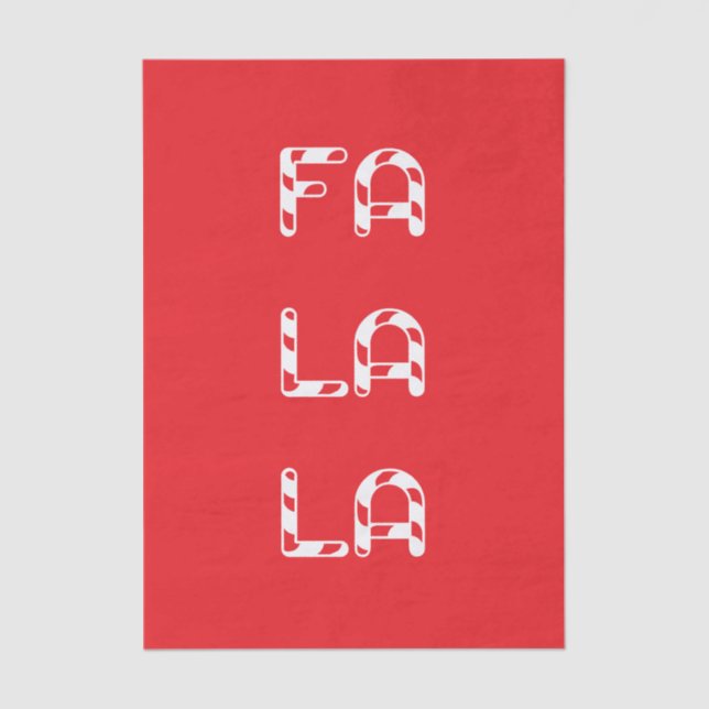 Papel De Seda Fa La La christmas (Frente )