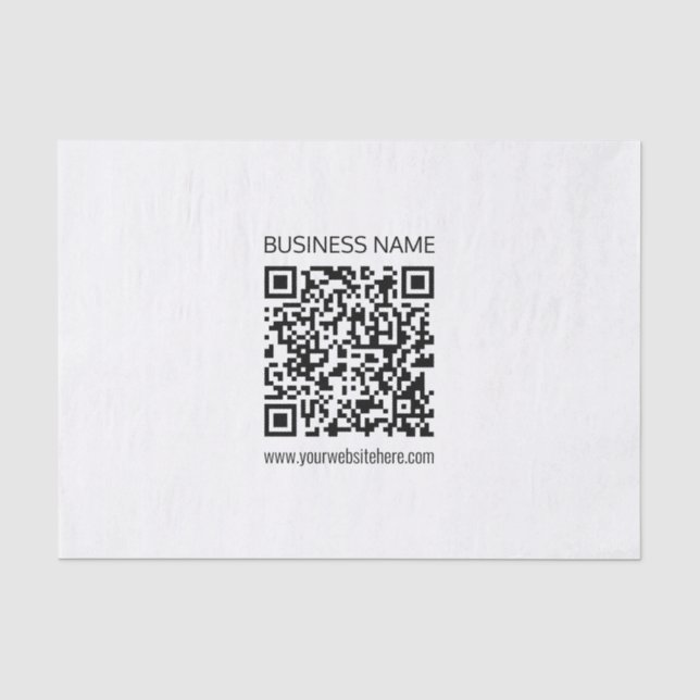 Papel De Seda Faça um Código QR Empresarial Instantaneamente & T (Frente )