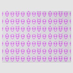Papel De Seda Faces de Alienígena rosa
