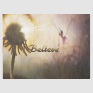 Papel De Seda Fada Dandelion acredita