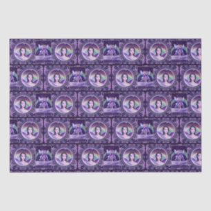 Papel De Seda Fada de chuva roxa