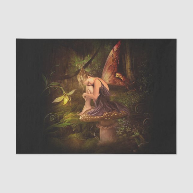 Papel De Seda fada de cogumelos (Frente )