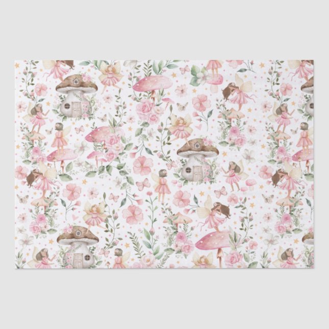 Papel De Seda Fada de Fada Látea Tea de Jardim Tea (Frente )