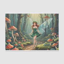 Papel De Seda Fada do Cogumelo de Natal Decoupage