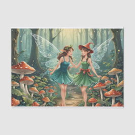 Papel De Seda Fada do Cogumelo de Natal Decoupage