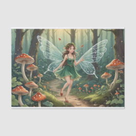 Papel De Seda Fada do Cogumelo de Natal em Decoupage