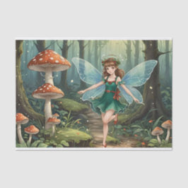 Papel De Seda Fada do Cogumelo de Natal em Decoupage