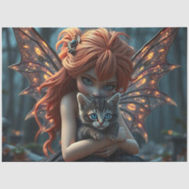 Papel De Seda Fada e seu gato