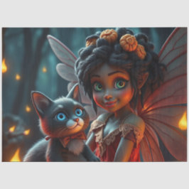 Papel De Seda Fada e seu gato