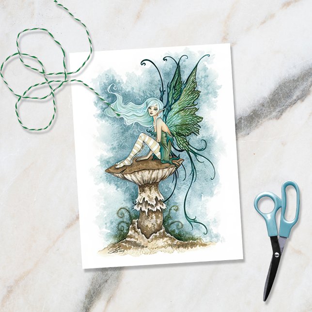 Papel De Seda Fada Em Um Cogumelo (Criador carregado)