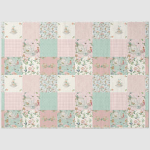 Papel De Seda Fada Fada Frota Tea Floral Rosa Rosas Bebê Nursere