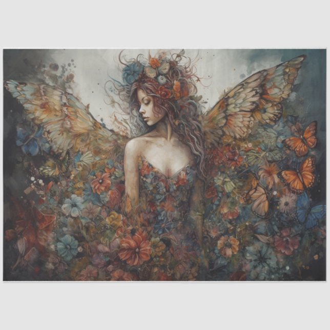 Papel De Seda Fada Noturna (Frente )