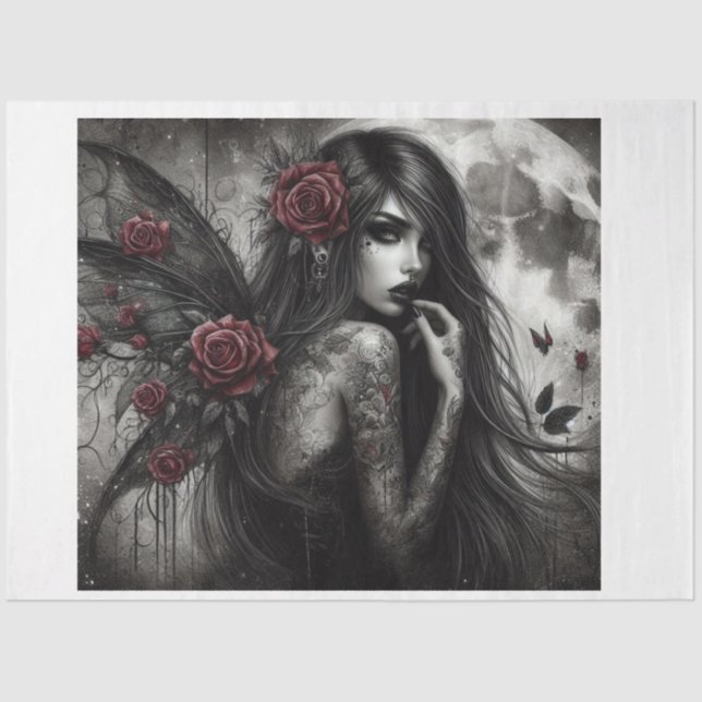 Papel De Seda Fada Noturna (Frente )