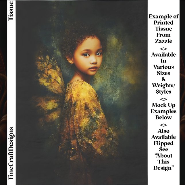 Papel De Seda Fada Raça Mistura Eetérea no Outono EG4R Decoupage (Criador carregado)