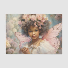 Papel De Seda Fada Rosa