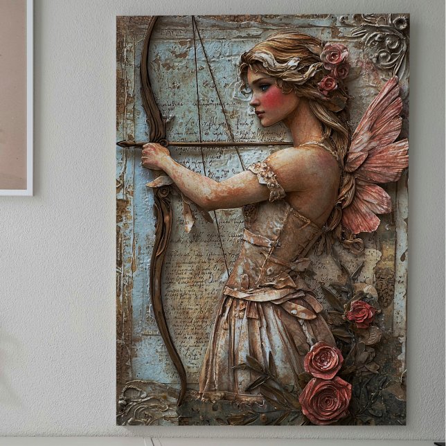Papel De Seda Fada Rosa com Decoupage de Flecha (Criador carregado)