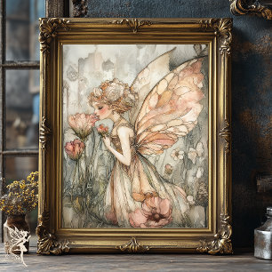 Papel De Seda Fada Whimsso na Bonito Decoupage da Coroa Floral