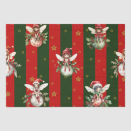 Papel De Seda Fadas bonitas em Enfeites de natal