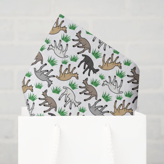 Papel De Seda Fainting Goats Tissue Paper (Sacola de presentes)
