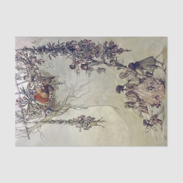 Papel De Seda "Fairies Ascent", de um carro Duncan (Frente )