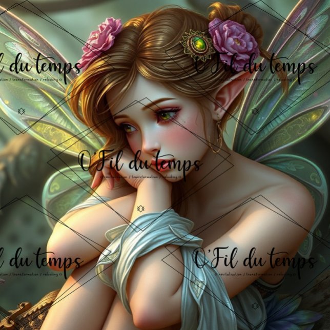 Papel De Seda Fairy Princess - Decoupage - Whimsical (Criador carregado)