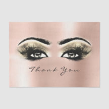 Faísca Rosa Dourada Lashes Bridal Obrigado Olhos