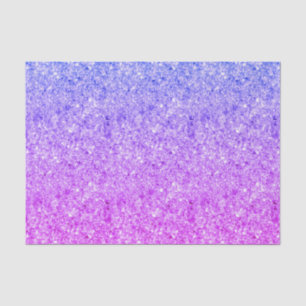 Papel De Seda Faíscas Brancas Cor-De-Rosa E Azul